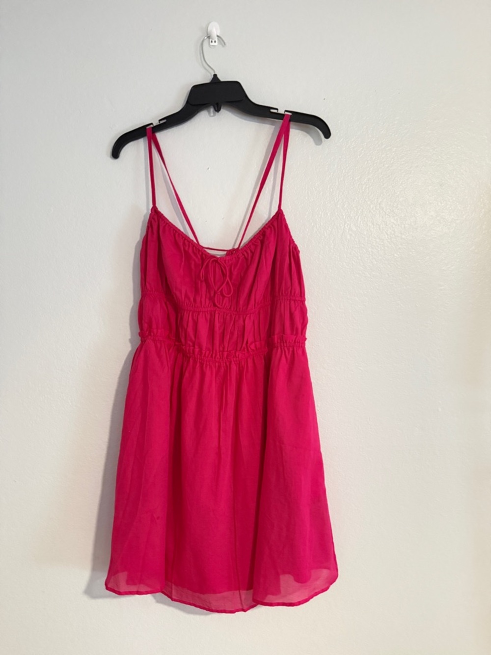 Steve Madden Fuchsia Pink Strappy Mini Dress Size Large NWT - Picture 2 of 7